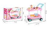 Detský košík s cestovinami, zmrzlinou a príslušenstvom (43 kusov)