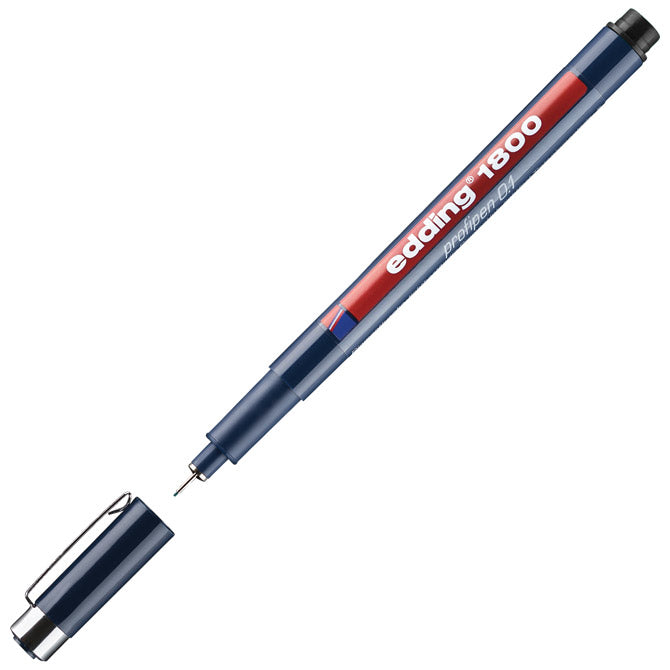 FLOMASTER ZA TEHNIČKO CRTANJE PROFIPEN 0,1MM EDDING 1800 CRNI