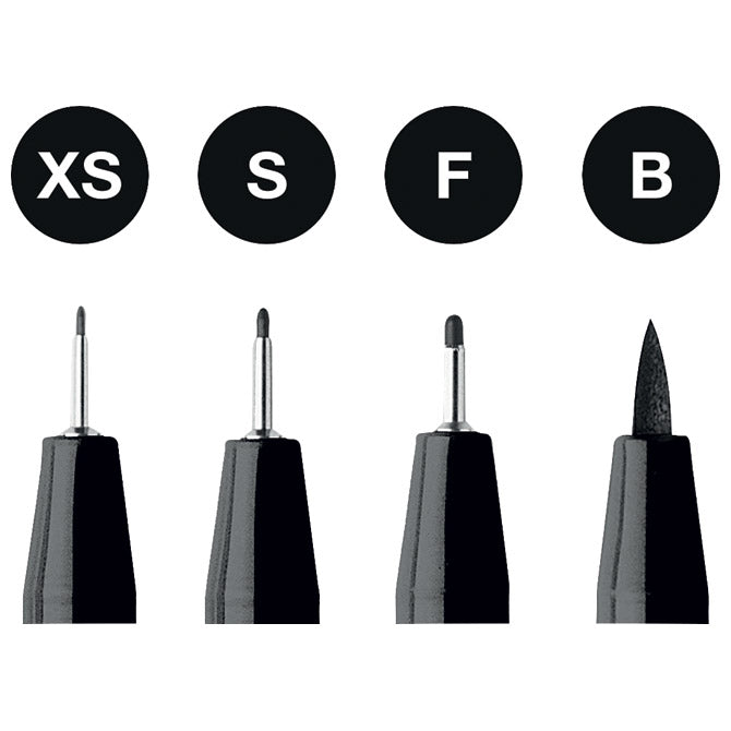 FLOMASTER PITT ARTIST MANGA BLACK SET PK4 FABER CASTELL 167132 CRNI BLISTER