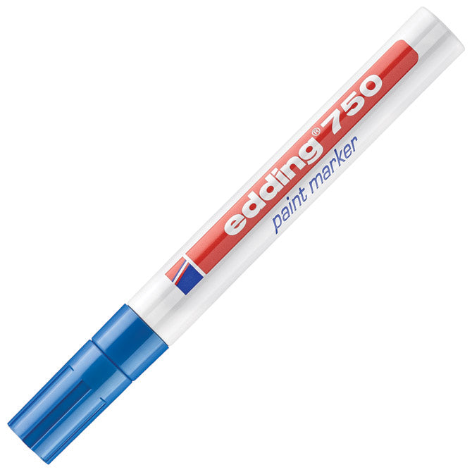 Marker permanentni barvni 2-4mm edding 750 modri