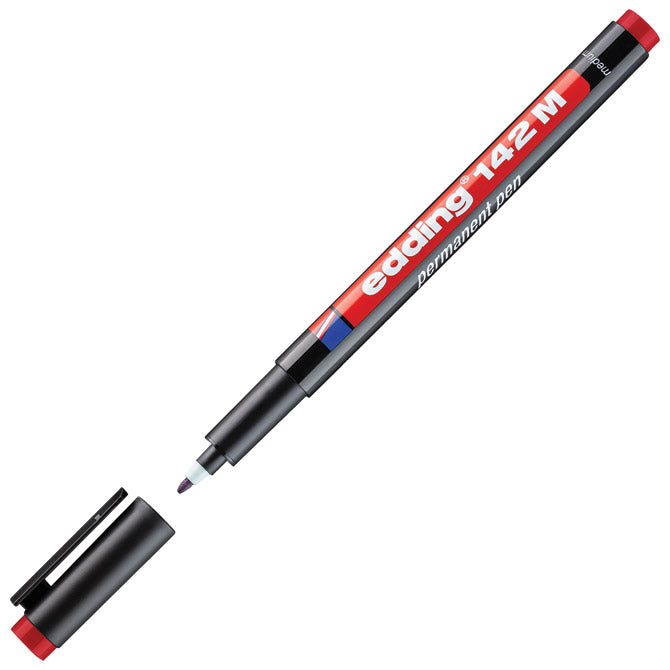 MARKER OHP PERMANENTNI 1MM EDDING 142 M RDEČI