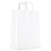 VREĆICE UKRASNE NATRON 18X22X8CM RAVNA RUČKA PK50 DUGA BIJELE