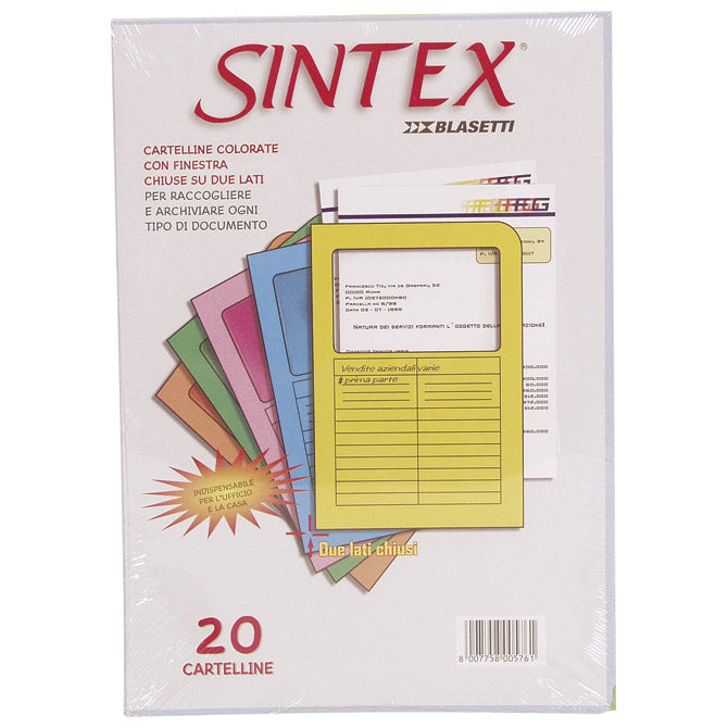 MAPA "L" PAPIR S OKNOM A4 PK20 SINTEX BLASETTI F13 SORTIRANO