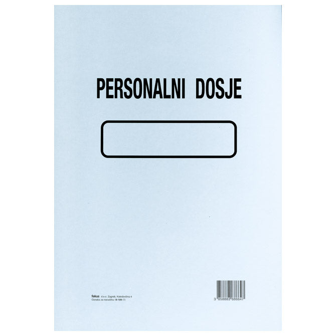 OBRAZAC B-189 PERSONALNI DOSJE FOKUS