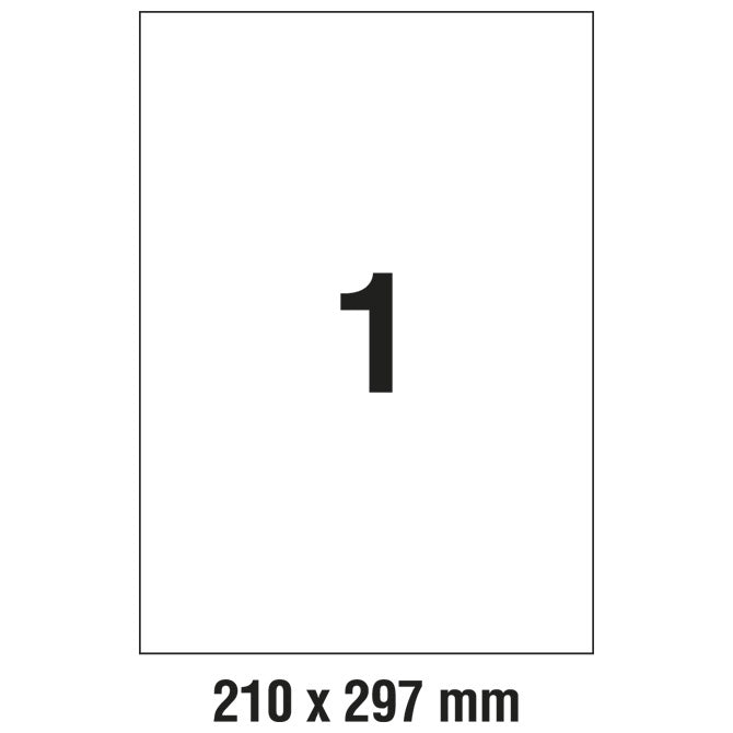 ETIKETE ILK 210X297MM PK100L ZWECKFORM 3478