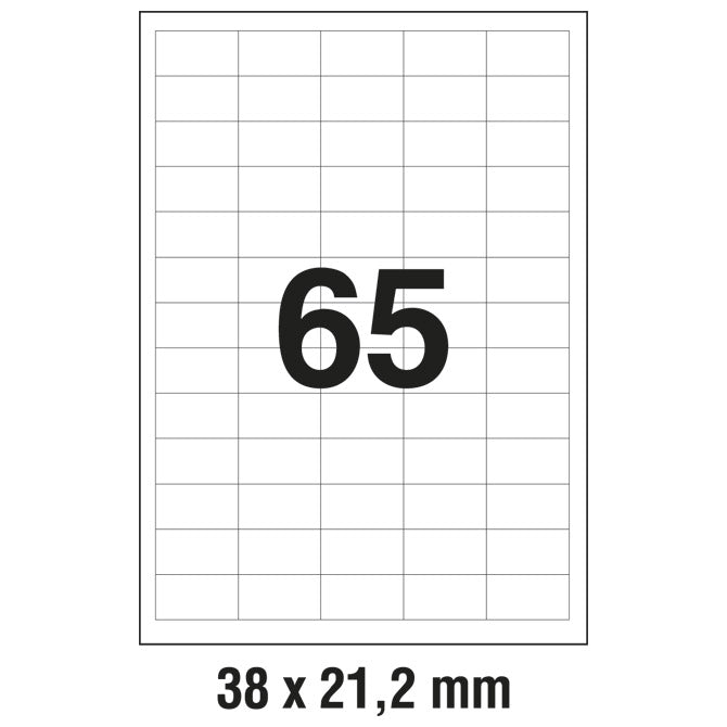 ETIKETE ILK  38X21,2MM PK100L ZWECKFORM 3666