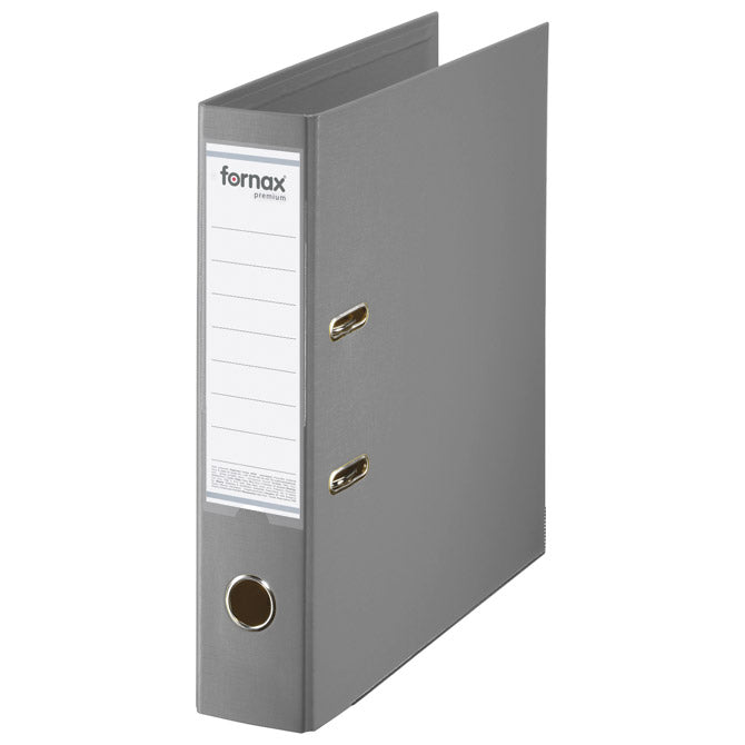 REGISTRATOR A4 ŠIROKI SAMOSTOJEČI PREMIUM FORNAX (15703) SIVI