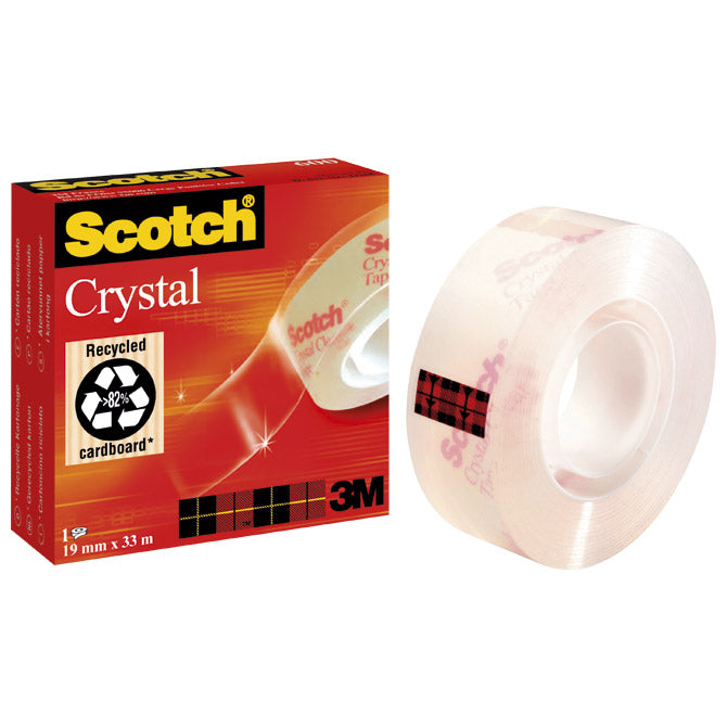 Traka ljepljiva nevidljiva 19mm/33m scotch crystal-600 3m.