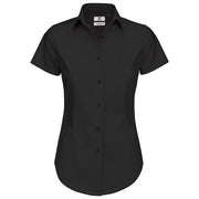KOŠULJA ŽENSKA KRATKI RUKAVI B&C BLACK TIE 135G CRNA 2XL-EOL!!