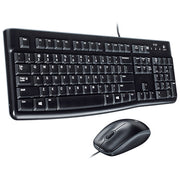 TIPKOVNICA PLUS MIŠ MK120 NAMIZNI LOGITECH ČRNA