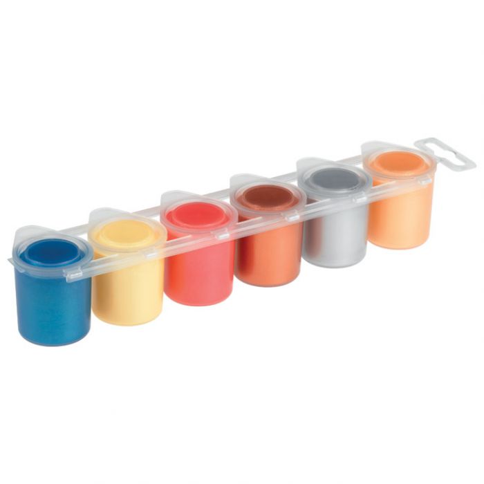 BOJA TEMPERA GVAŠ 25ML U ČAŠI 6BOJA PRIMO 231TM6E METALIK * DO ISTEKA ZALIHA
