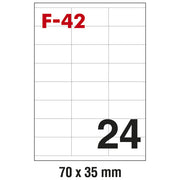 ETIKETE ILK  70X35MM PK100L FORNAX F-42