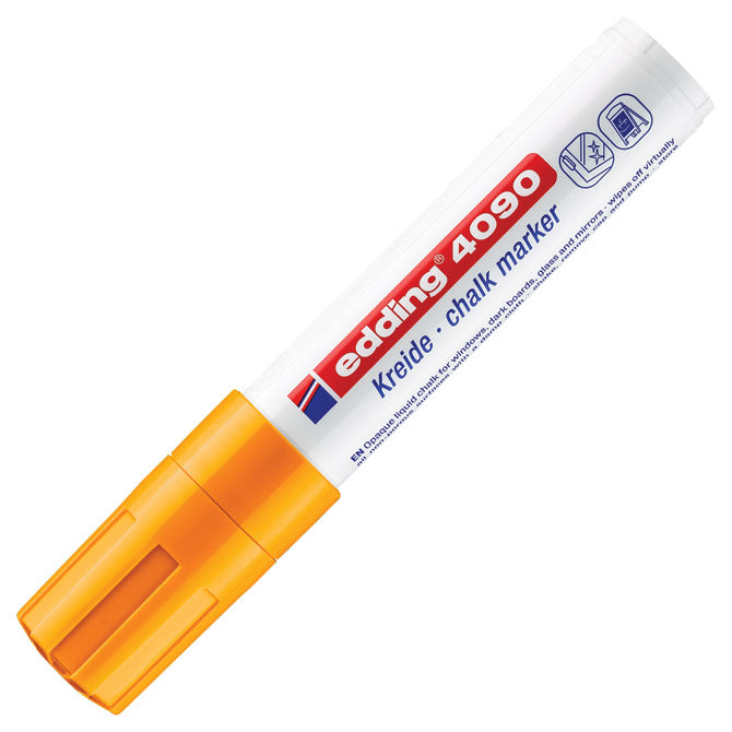 Marker-kreda za staklo 4-15mm edding 4090 neon narančasti
