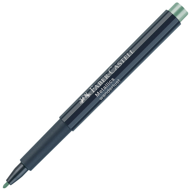 Marker permanentni 1-2mm metallic faber castell 160794 metalik zeleni
