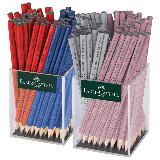 SVINČNIK GRAFIT B GRIP 2001 V KOZARCU PK144 FABER CASTELL 117014 SORTIRANO