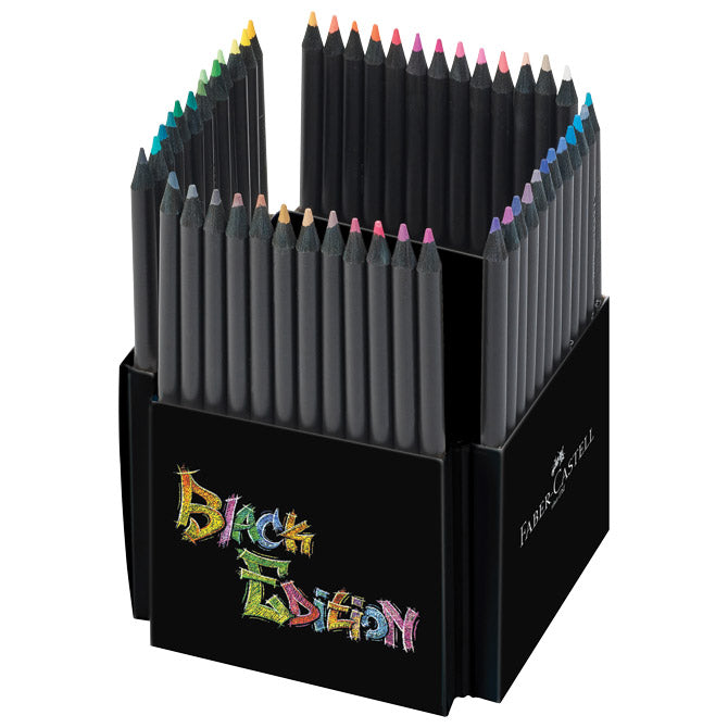 Boje drvene  50boja trokutaste black edition faber castell 116450 blister