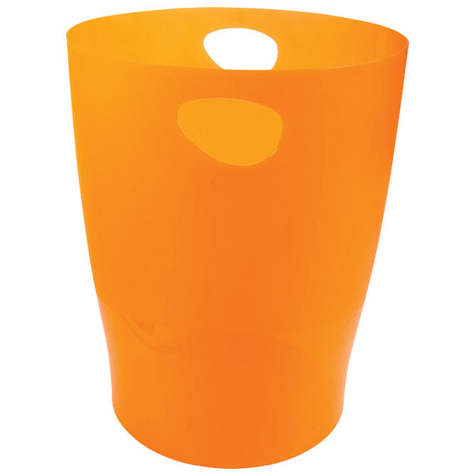 Koš za smeti pp 15l ecobin exacompta 45352d prozorno oranžni