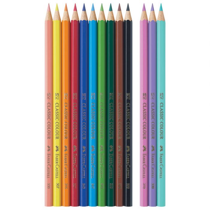 BOJE DRVENE  10BOJA  PLUS 3BOJE DRVENE PASTEL UNICORN FABER CASTELL 111219 BLISTER