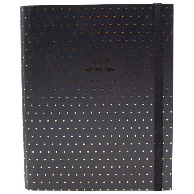 ORGANIZATOR 18X23CM 108L SPIRALNI S GUMICO DOTS 1 MARKER ČRNI 1802
