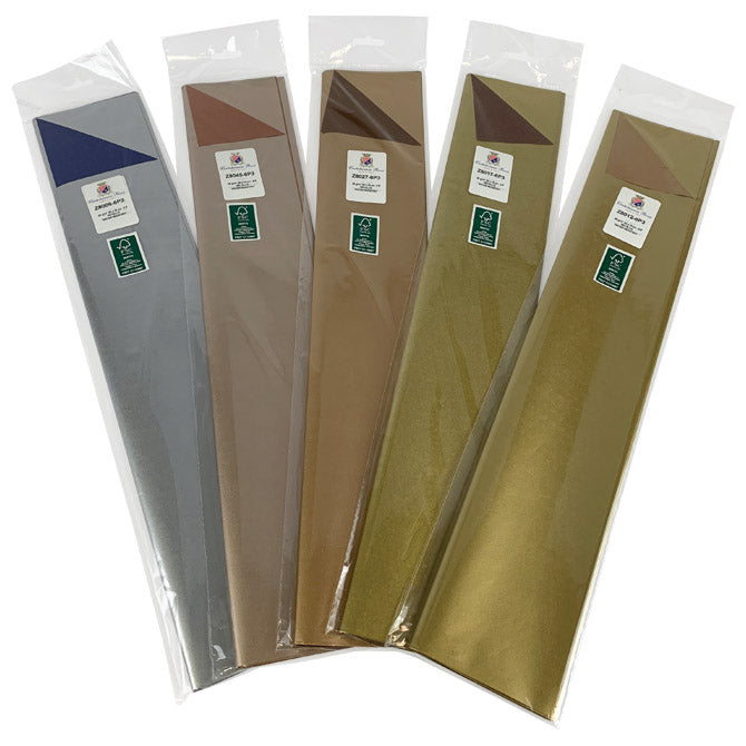PAPIR UKRASNI TISSUE 50X75CM PK6 CARTOTECNICA ROSSI Z8006 METALIK SREBRNO-PLAVI  BLIS.
