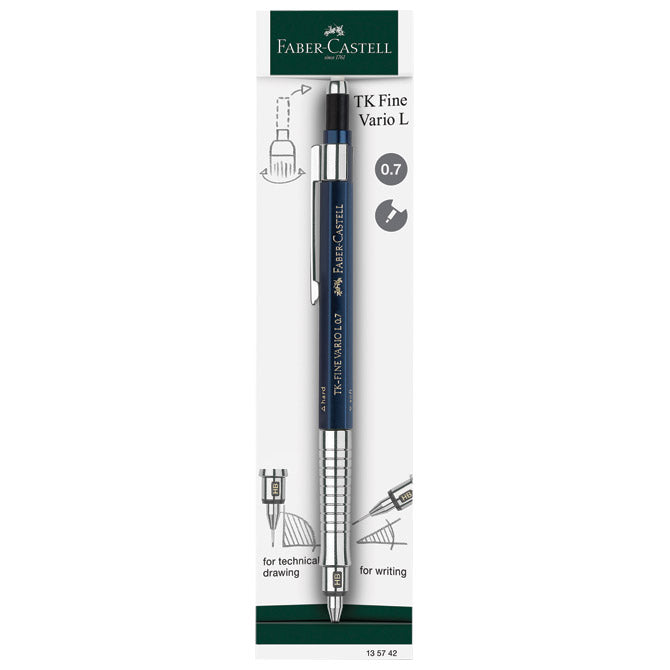 OLOVKA TEHNIČKA 0,7 MM TK-FINE VARIO L FABER CASTELL 135742 PLAVA