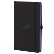NOTES 13X21CM CRTE 96L S GUMICOM CASTELLI ALL METAL BLUE (CRNO/PLAVI )