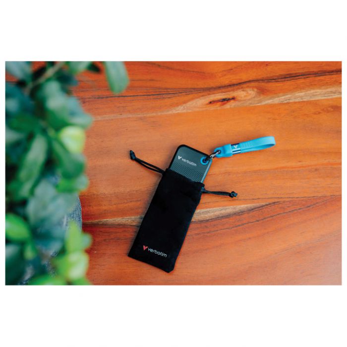 HARD DISK EKSTERNI DŽEPNI  SSD 1TB 3.2 GEN2 USB-C  VERBATIM 32191 BLISTER CRNO PLAVI