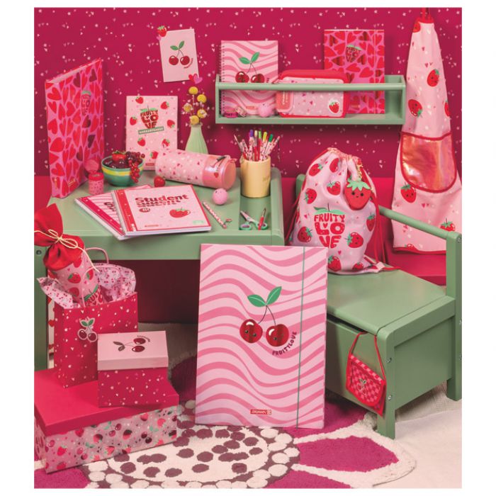 BOJANKA B5 16L PLUS NALJEPNICE FRUITY LOVE BRUNNEN 10-48124 522