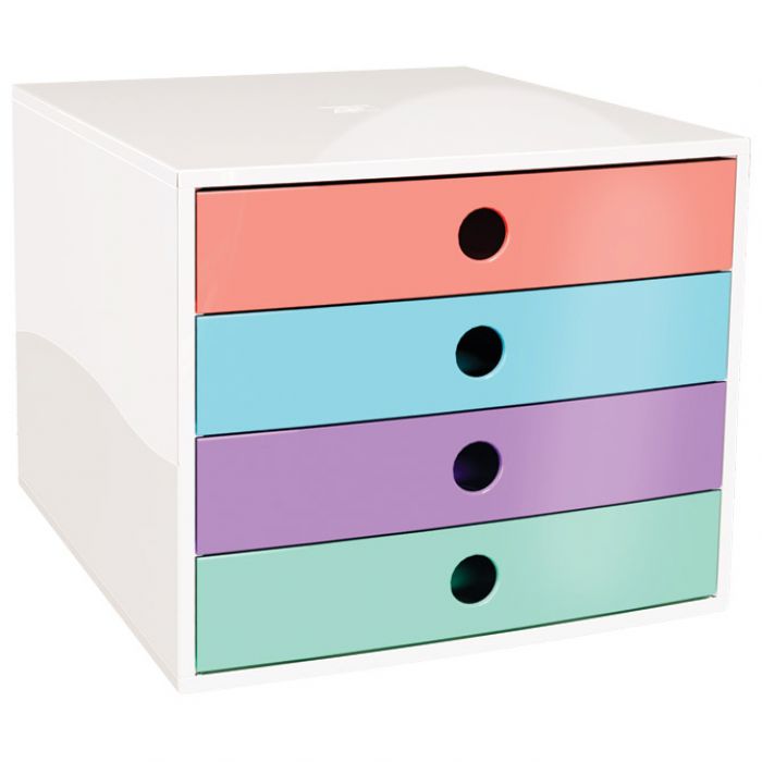KUTIJA S 4 LADICE CANDY TIDY EXACOMPTA 227707D BIJELA-SORT