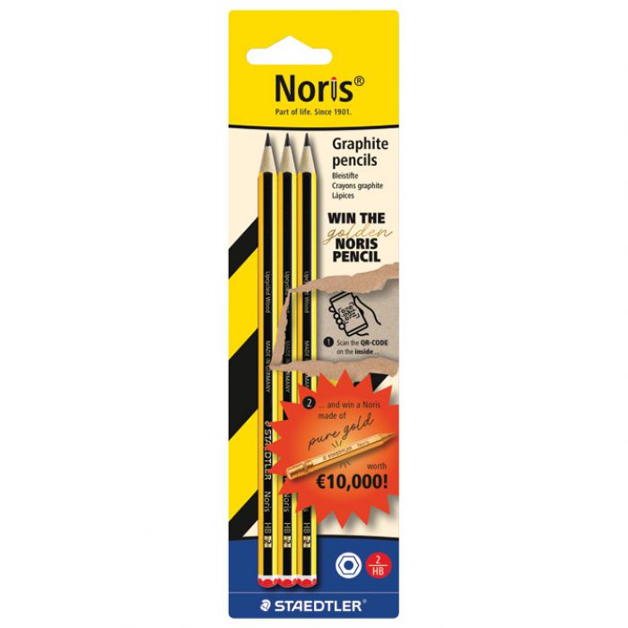 OLOVKA GRAFITNA HB NORIS "WIN THE GOLDEN NORIS" PK3 STAEDTLER 120-2BK3DA21 BLISTER