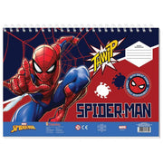 BLOK RISAĆI 40LIS. PLUS  ŠABLONA I NALJEPNICE SPIDERMAN DIAKAKIS 000508554