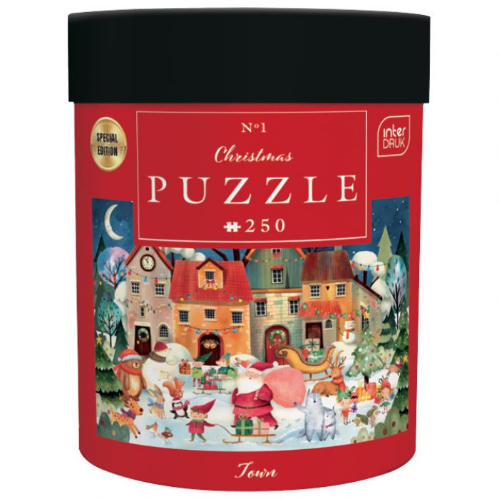 PUZZLE 250 KOM TUBA CHRISTMAS "CHRISTMAS TOWN" INTERDRUK