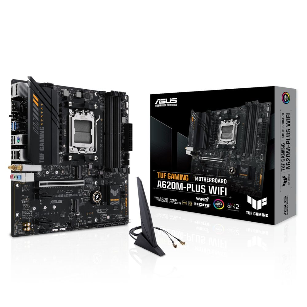 ASUS TUF GAMING A620M-PLUS WIFI AMD A620 Utor AM5 Mikro ATX