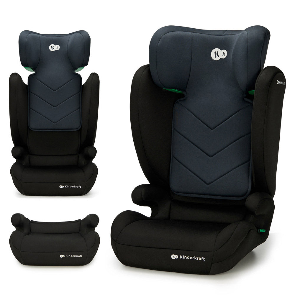 Kinderkraft autosjedalica I-Spark i-Size 15-36 kg (100-150 cm), Black