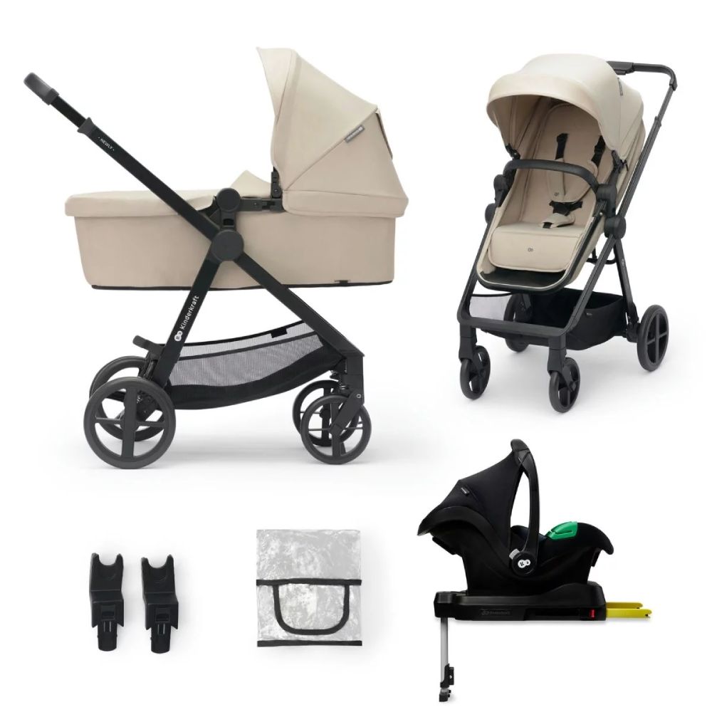 Kinderkraft Kolica NEWLY 4u1 MINK PRO, Sand Beige