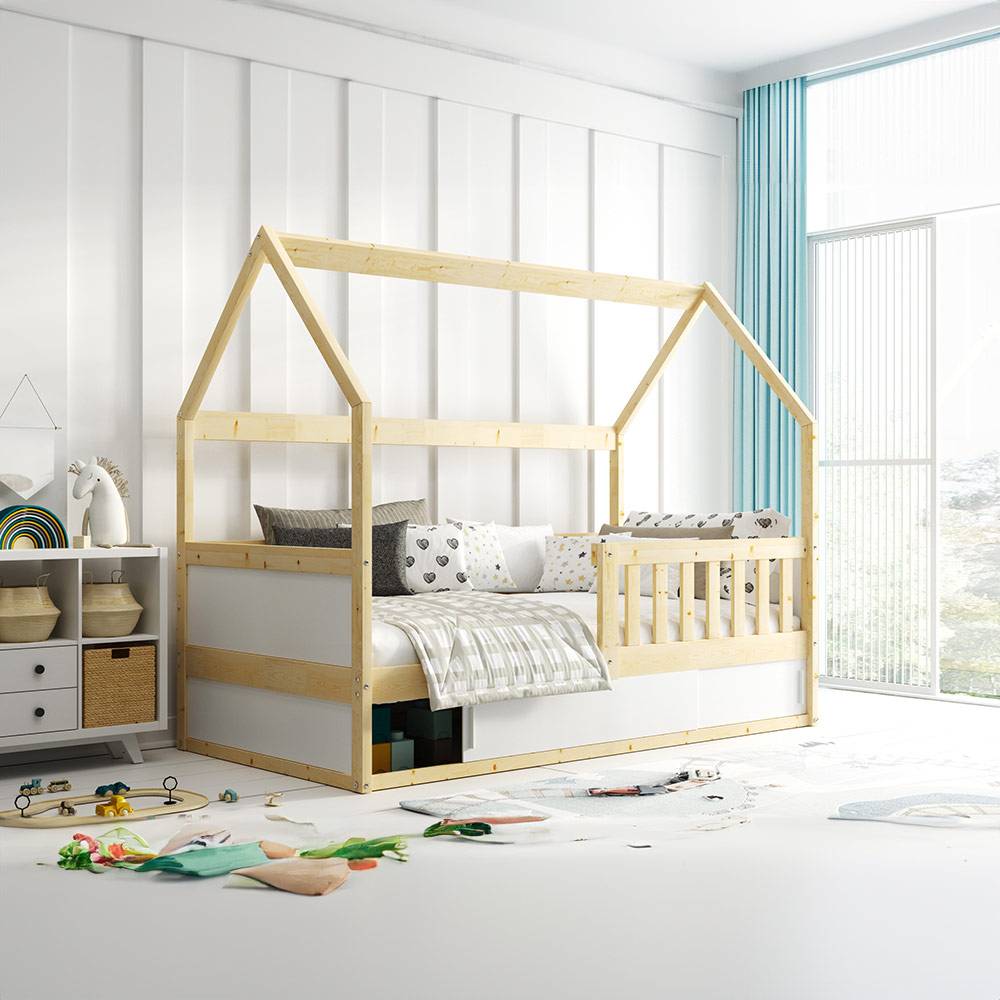 Krevet BMS Smart 2 Domek sa spremištem 160x80 cm PINE