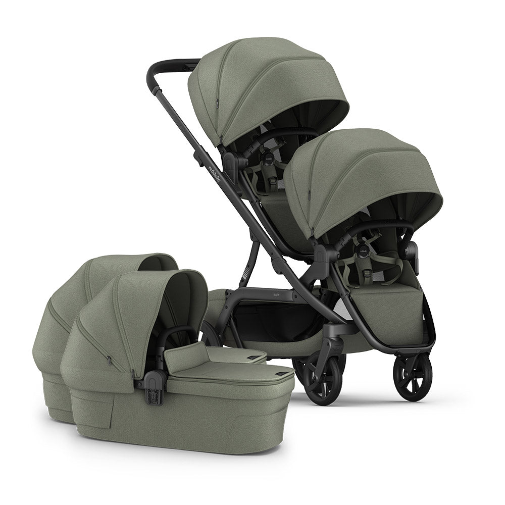 REDSBABY NUVO 2 Twin dječja kolica za blizance 2u1, Sage