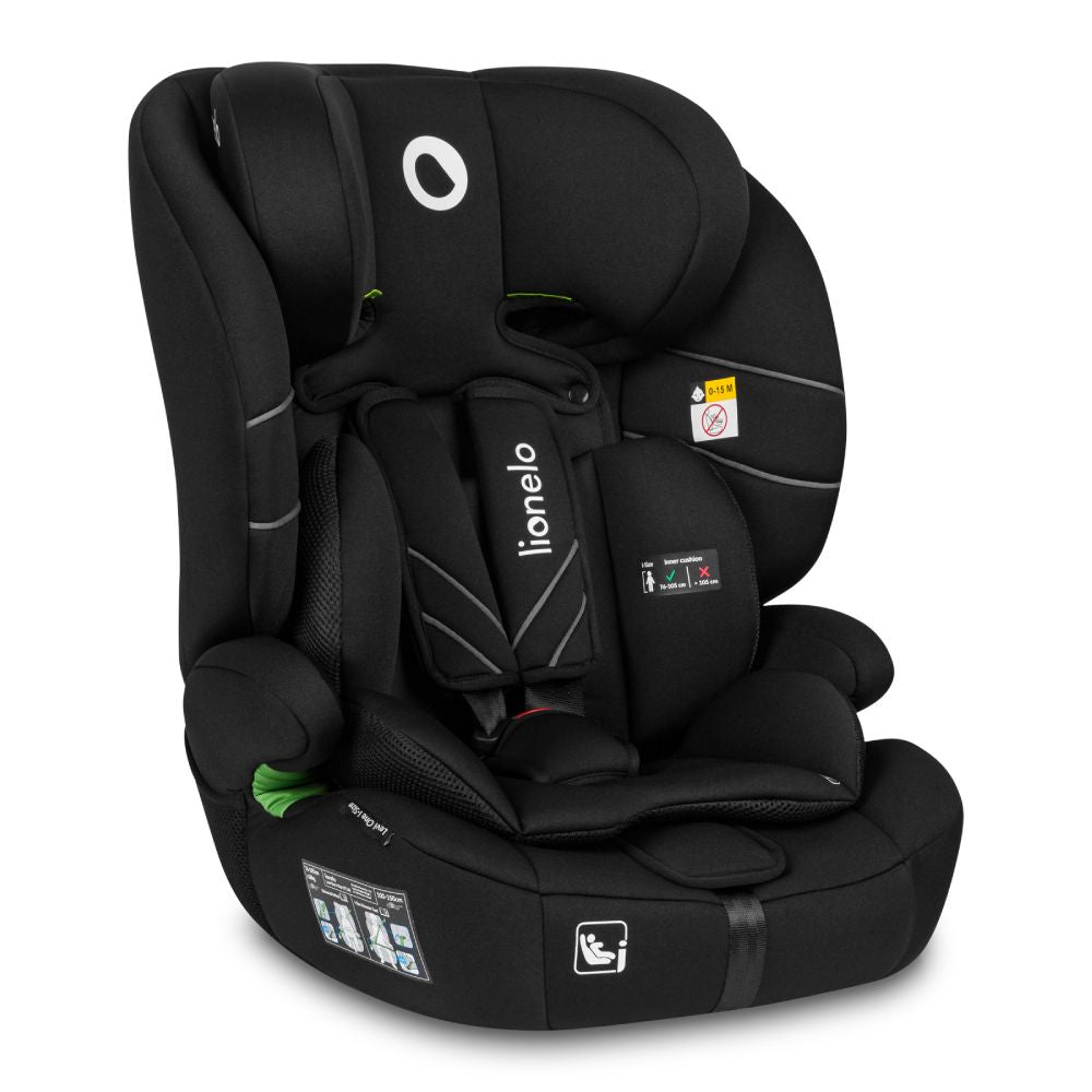 Lionelo autosjedalica Levi One i-Size 9-36 kg (76-150 cm), Black Carbon