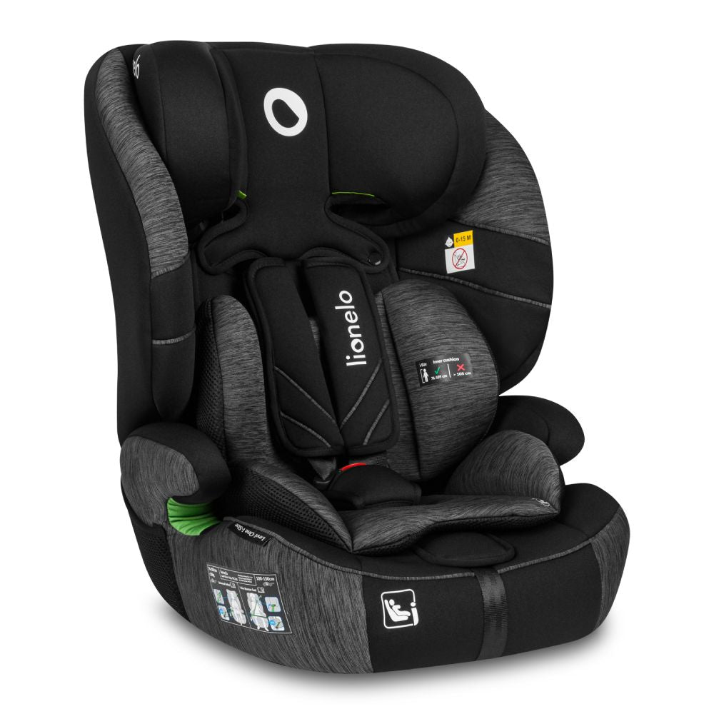 Lionelo autosjedalica Levi One i-Size 9-36 kg (76-150 cm), Black Grey