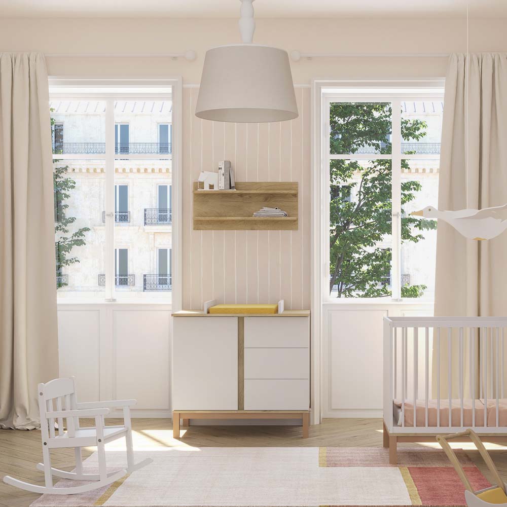 Faktum Loop polica za zid, White-Oak