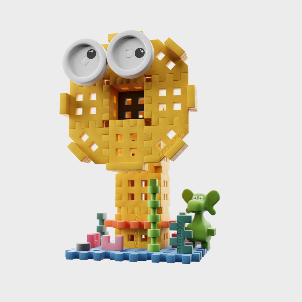 Marioinex Mini Waffle 60 kom, Diplodocus and Sea Mermaid