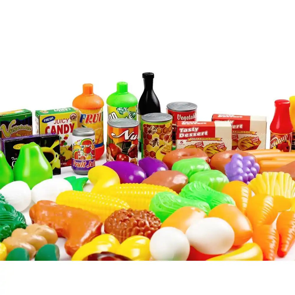 Plastičan set hrane, povrće s dodacima, 120 komada