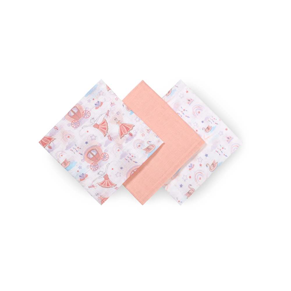 BabyOno Tetra pelene Muslin Balerina, boja breskve