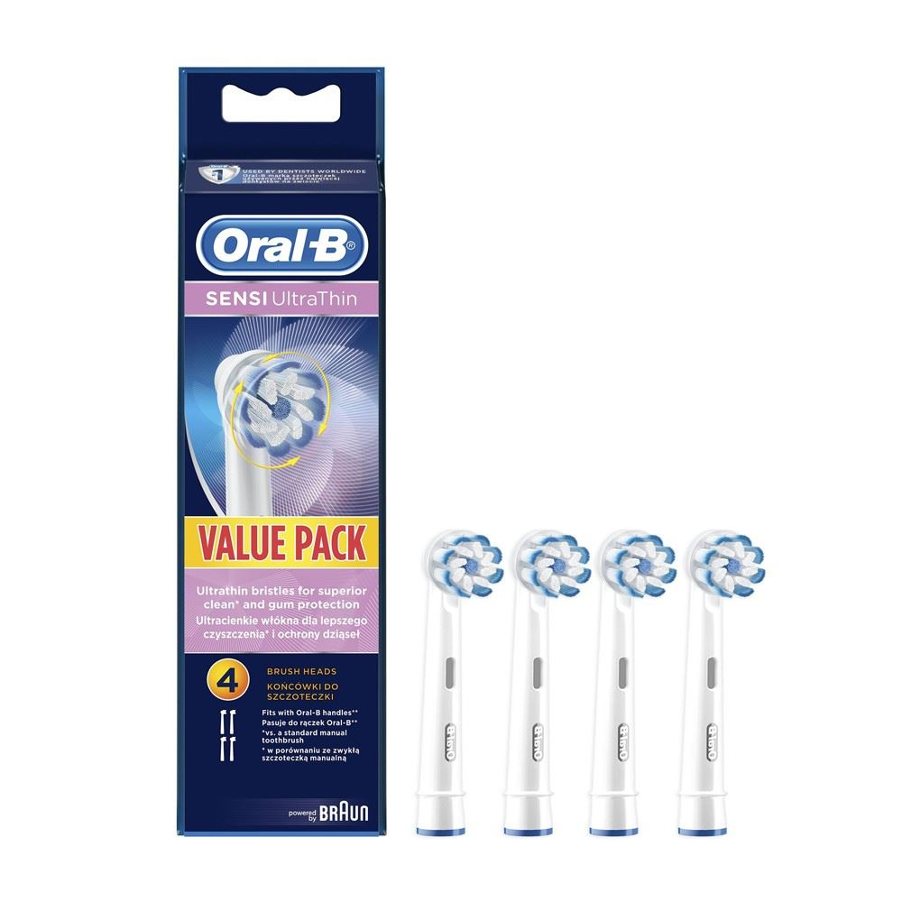 Oral-B EB 60-4 glava četkice za zube 4 kom Plavo, Bijelo