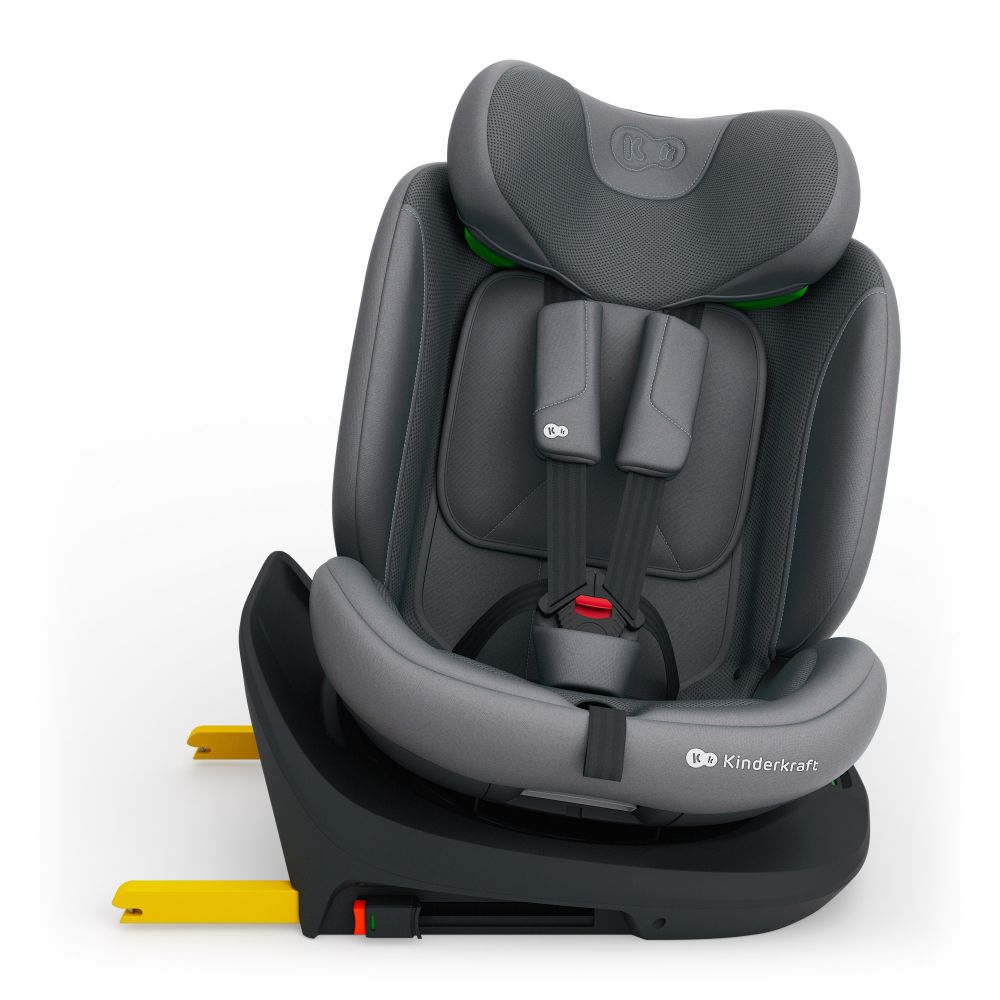 Kinderkraft I-GROW 2 PLUS i-Size autosjedalica 0-36 kg (40-150 cm) 360, siva