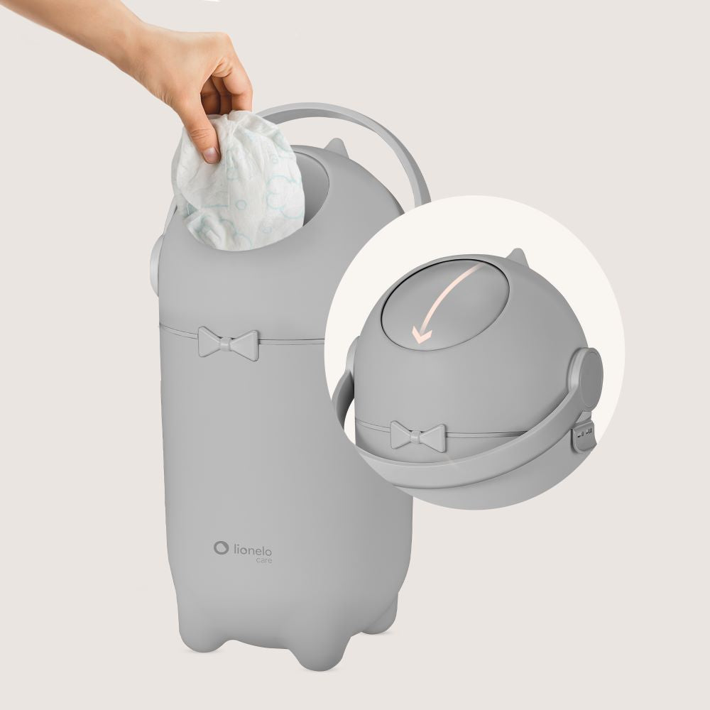 Lionelo Purebin kanta za pelene, grey