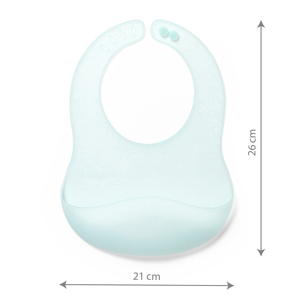 BabyOno Silikonski podbradak ultrathin 6 m+, mint