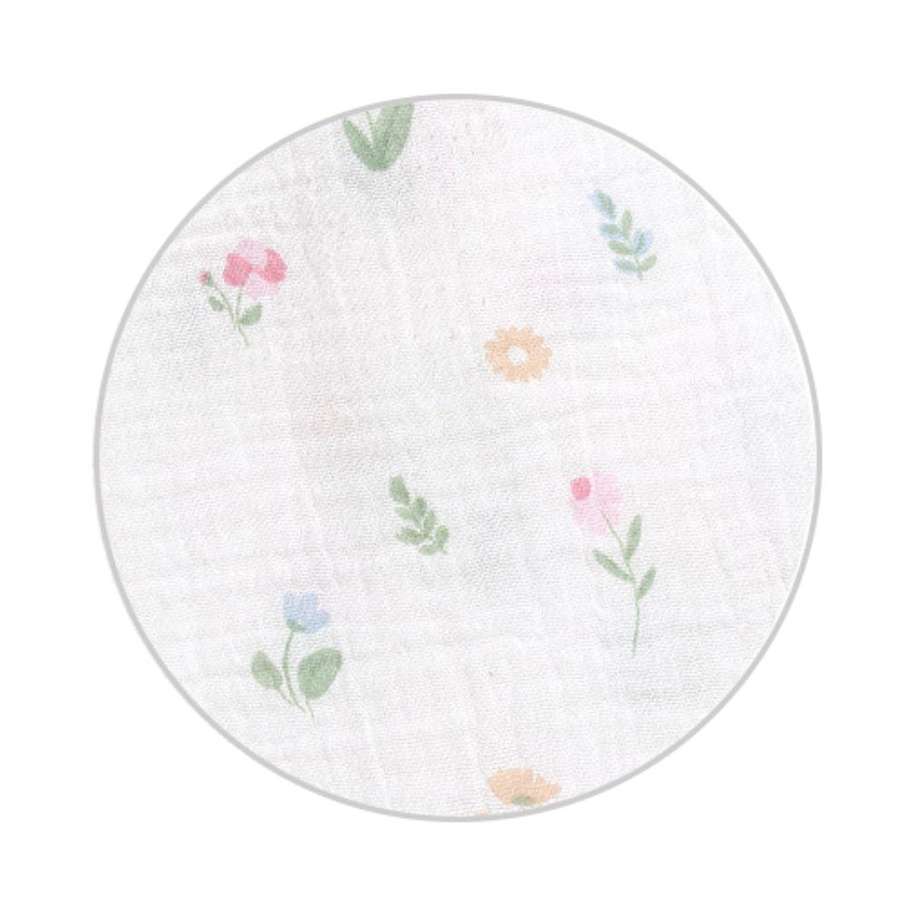 BabyOno Tetra pelene Muslin Cvijeće, boja breskve