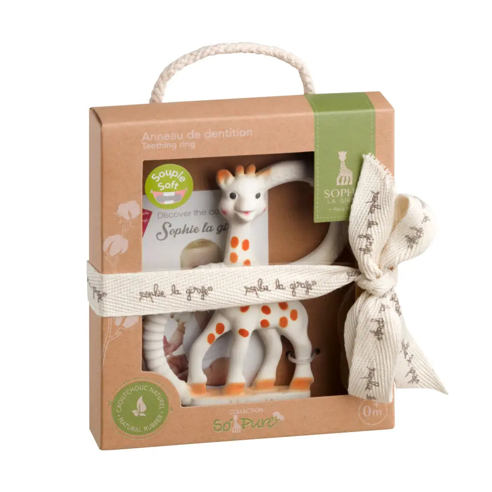 Žirafa Sophie prsten za zubiće soft - So´ Pure