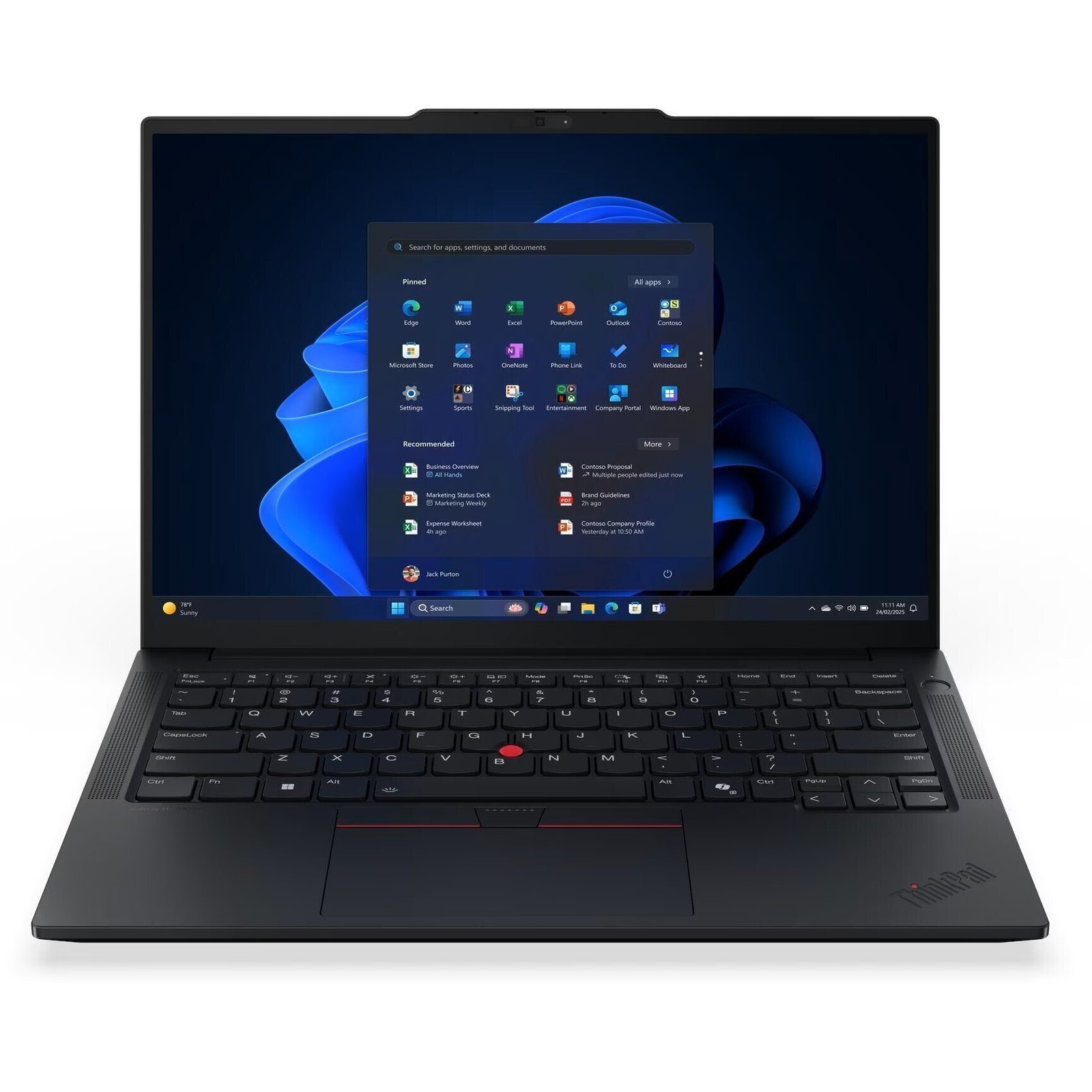 Lenovo ThinkPad E14 Gen 7 (Intel) Intel Core Ultra 7 255H Prijenosno računalo 35,6 cm (14") WUXGA 16 GB DDR5-SDRAM 512 GB SSD Wi-Fi 6E (802.11ax) Windows 11 Pro Belgijski Crno